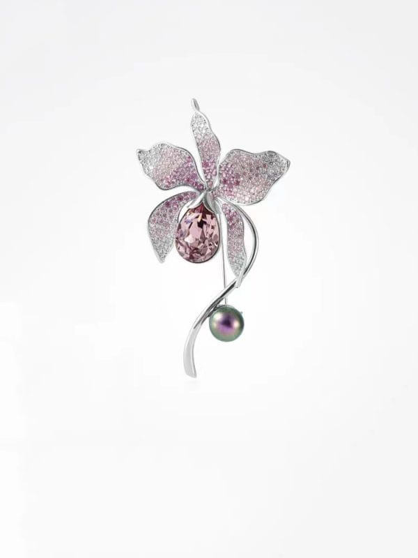 Crystal Brooch Female Elegant Pearl Brooch