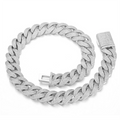 20mm 4-Row Iced Cuban Link Chain – Bold Hip Hop Statement Necklace for Men