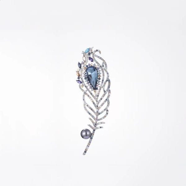 18K Gold Plated Feather Brooch