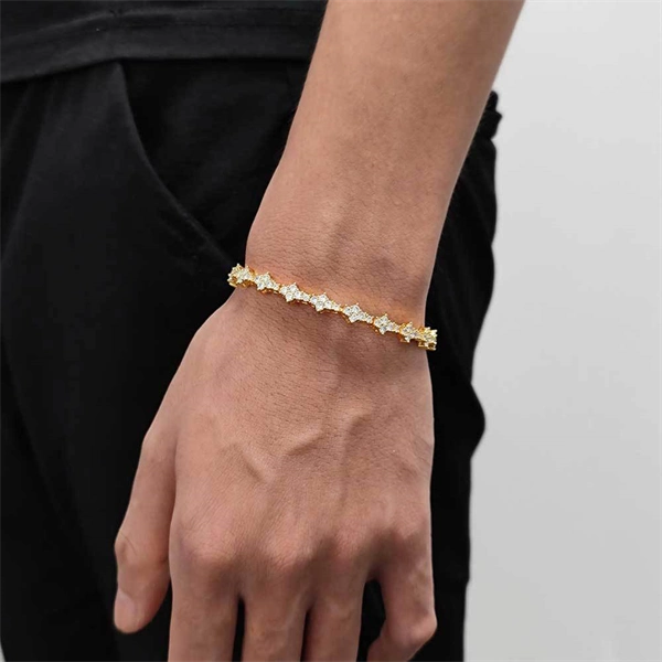 6.5mm Iced Out Airplane Tennis Chain Bracelet – Bold Hip Hop Jewelry for Men & Women