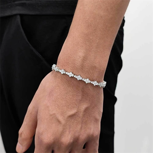 6.5mm Iced Out Airplane Tennis Chain Bracelet – Bold Hip Hop Jewelry for Men & Women