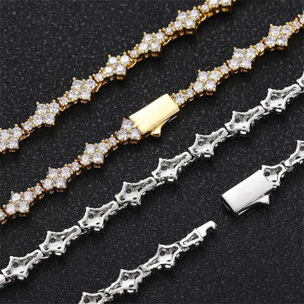 6.5mm Iced Out Airplane Tennis Chain Bracelet – Bold Hip Hop Jewelry for Men & Women