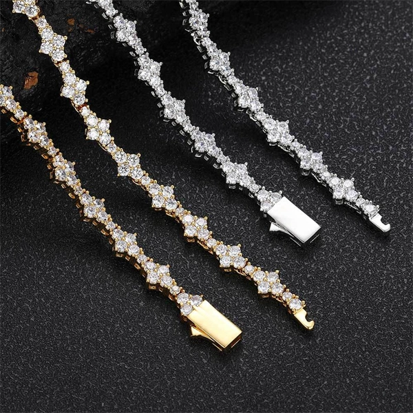 6.5mm Iced Out Airplane Tennis Chain Bracelet – Bold Hip Hop Jewelry for Men & Women