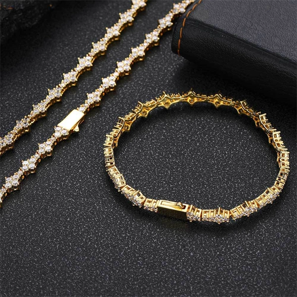6.5mm Iced Out Airplane Tennis Chain Bracelet – Bold Hip Hop Jewelry for Men & Women