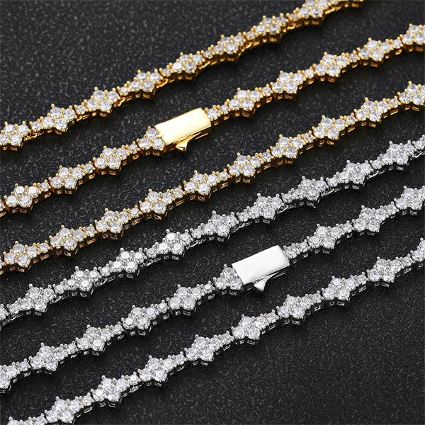 6.5mm Iced Out Airplane Tennis Chain Bracelet – Bold Hip Hop Jewelry for Men & Women