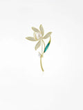 Women’s Floral Brooch Freshwater Simulated Pearl Brooch
