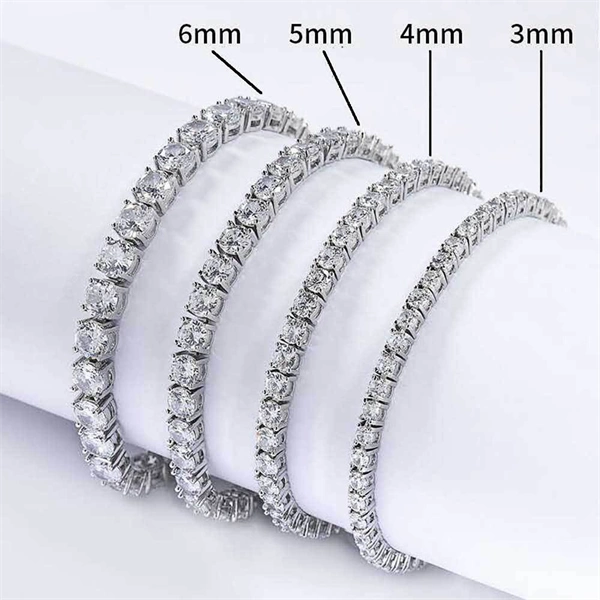 Cubic Zirconia Tennis Chain Bracelet – Bold Gold Look for Streetwear Lovers