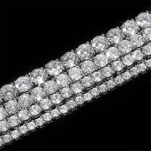 Cubic Zirconia Tennis Necklace – Sleek Street‐Style Accessory for Men & Women