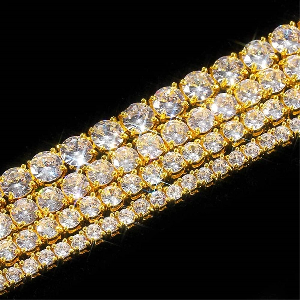 Cubic Zirconia Tennis Necklace – Sleek Street‐Style Accessory for Men & Women