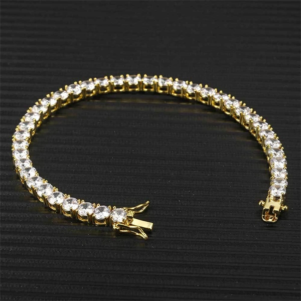 Iced Out Tennis Chain Necklace & Bracelet – Bold Hip-Hop Style for Men