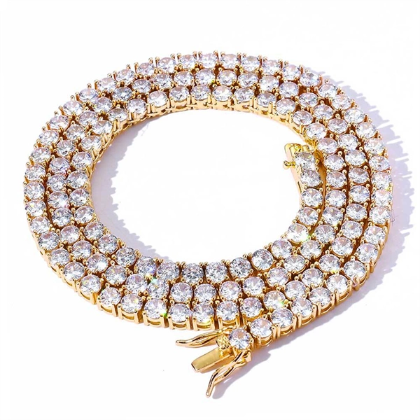 Iced Out Tennis Chain Necklace & Bracelet – Bold Hip-Hop Style for Men