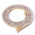 Iced Out Tennis Chain Necklace & Bracelet – Bold Hip-Hop Style for Men