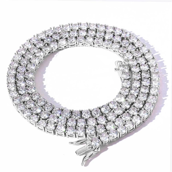 Iced Out Tennis Chain Necklace & Bracelet – Bold Hip-Hop Style for Men