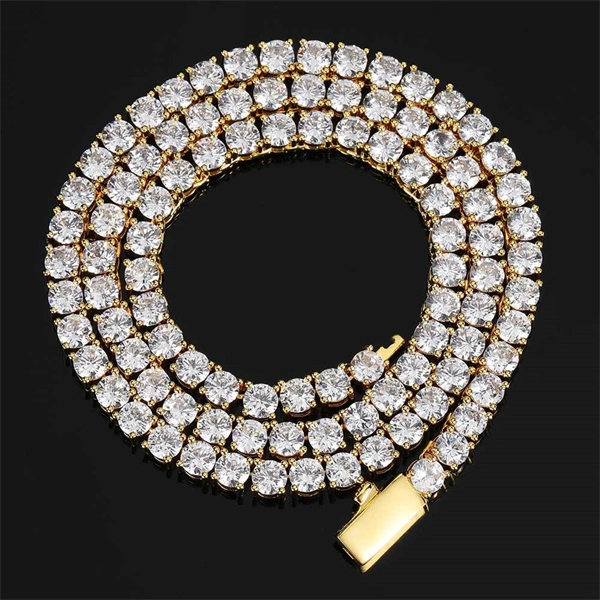 Men’s Hip Hop Chain Bracelet – Iced Out CZ with Secure Spring Clasp