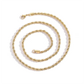 Men’s Stainless Steel Rope Chain – Durable Hip Hop Necklace
