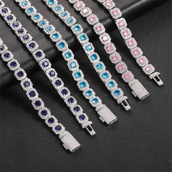 Square Cuban Chain Necklace for Men – Iced Out CZ Hip Hop Style