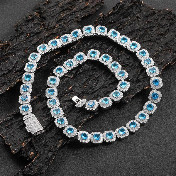 Square Cuban Chain Necklace for Men – Iced Out CZ Hip Hop Style