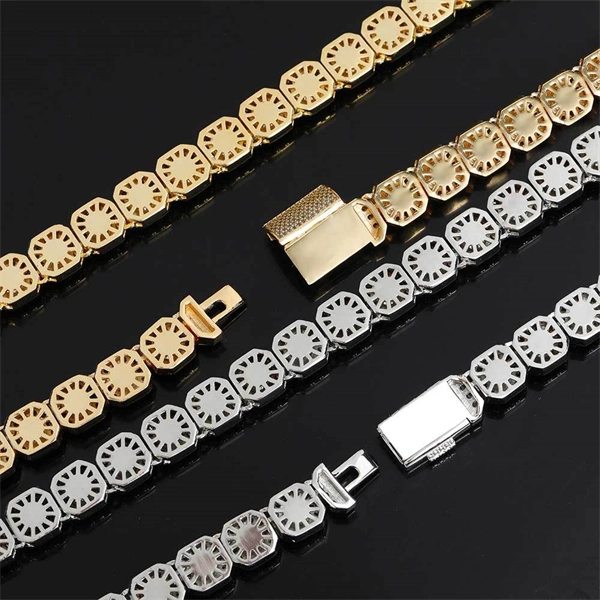 Square Cuban Chain Necklace for Men – Iced Out CZ Hip Hop Style