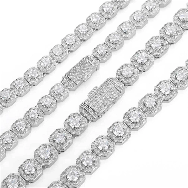 Square Cuban Chain Necklace for Men – Iced Out CZ Hip Hop Style