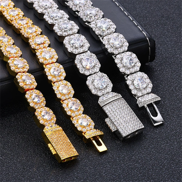 Square Cuban Chain Necklace for Men – Iced Out CZ Hip Hop Style