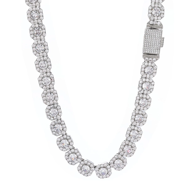Square Cuban Chain Necklace for Men – Iced Out CZ Hip Hop Style
