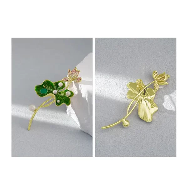 Women’s Elegant Lotus Brooch