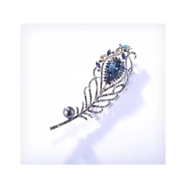 18K Gold Plated Feather Brooch