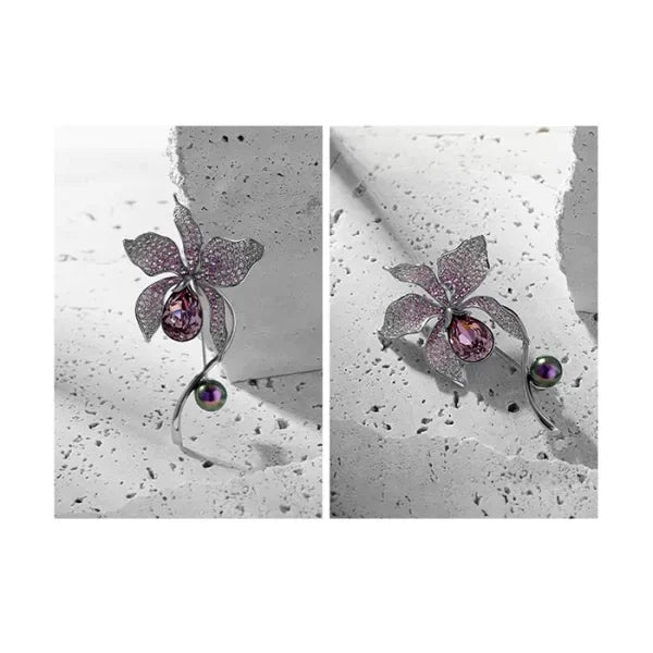 Crystal Brooch Female Elegant Pearl Brooch