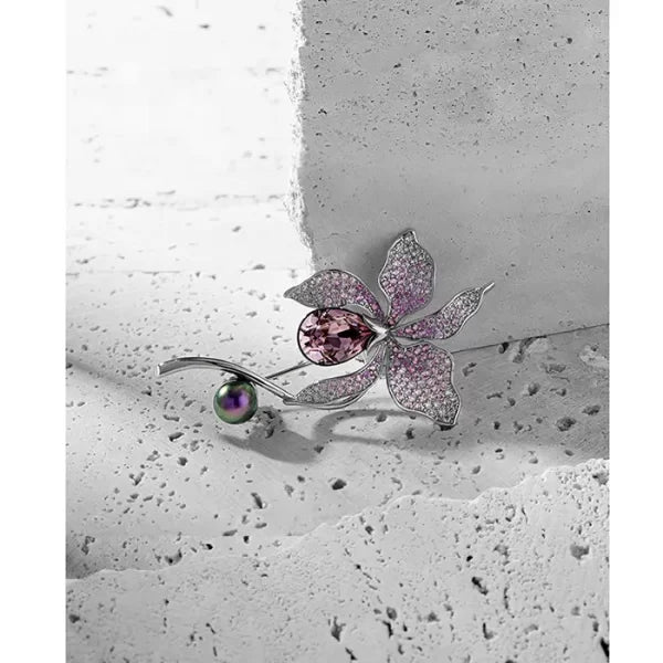 Crystal Brooch Female Elegant Pearl Brooch