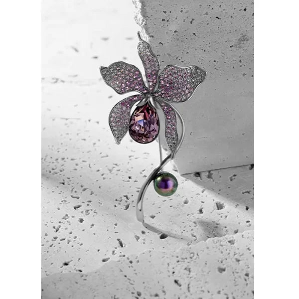 Crystal Brooch Female Elegant Pearl Brooch