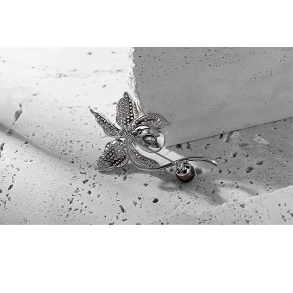 Crystal Brooch Female Elegant Pearl Brooch