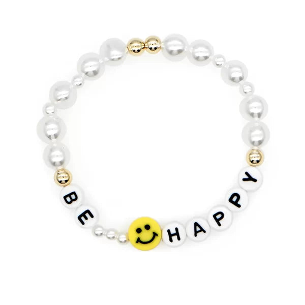 Be Happy Letters Handmade Bracelet