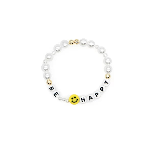 Be Happy Letters Handmade Bracelet