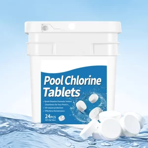 Swimming Pool Disinfectant Tablets – Effervescent Chlorine Tablets for Water Sanitation, Algae Removal, and Scale Cleaning
