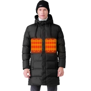 Winter Heated Puffer Jacket – Adjustable Electric Warming Coat