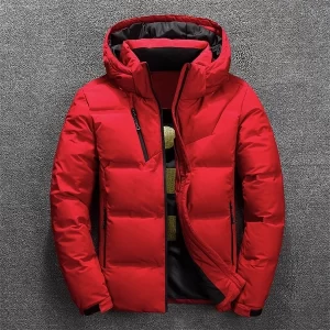 Men’s Warm Winter Down Jacket – Lightweight Short Puffer Coat for Cold Weather